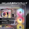 Corsair ICUE LINK RGB Expansion Kit 140mm PWM PC Case Fan Dual Light Loop Single Pack White LX140-R CO-9051055-WW
