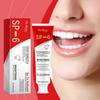 Teeth brightening toothpaste cleans teeth, stains, and yellowing, with gentle