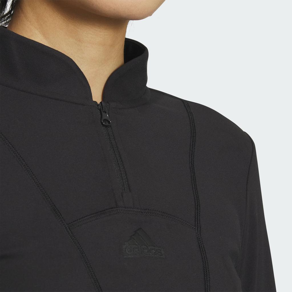 adidas Solid Color Sports Casual Long Sleeve T-Shirt Women Tops Black IY0699