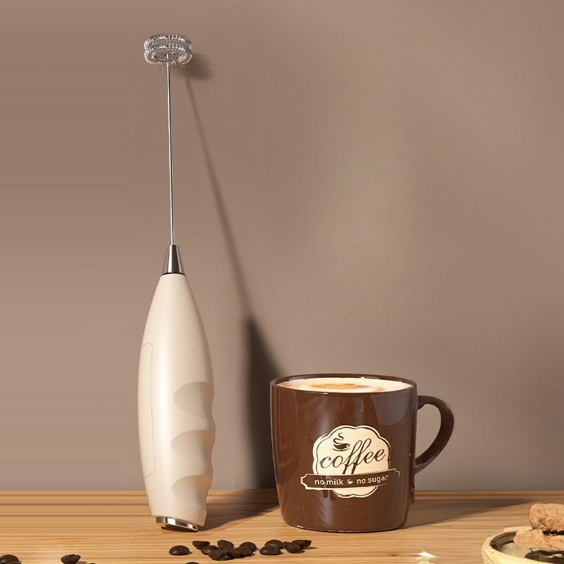 1Pc  Milk Frother, Egg Beater, Wireless Milk Frother, Coffee Milk Beater, Milk Frother, Mini Small Mixing