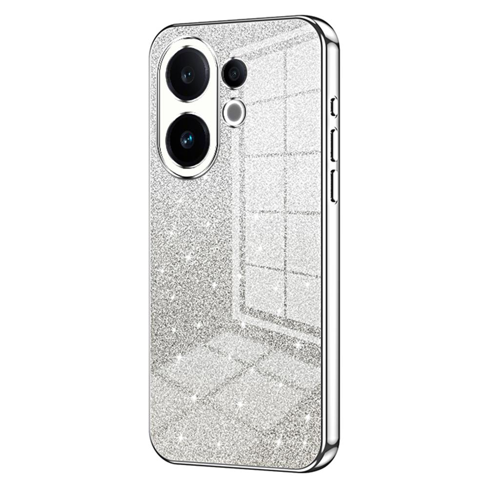 

Для vivo S30 5G Чехол Электропокрытие Градиент Блестящий ТПУ Чехол для телефона Silver