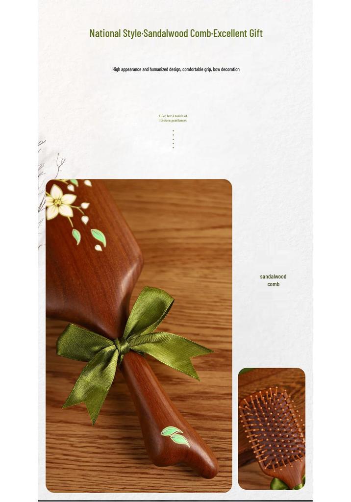 Wooden Comb Gift Box: Elegant Mother's Day Gift for Moms, Mothers-in-law, and Female Employees
