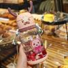 Water Bottle Children's Water Cup Kindergarten Primary School Student Baby Anti-drop Cup Cute Girl Student Antler Kettle with Straw