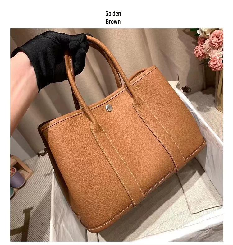 2023 Women's Genuine Leather Bucket Tote - Large Capacity, Versatile Crossbody & Shoulder Bag