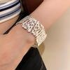 Matte Vintage Floral Spliced Bracelet - Elegant and Versatile Women's Jewelry