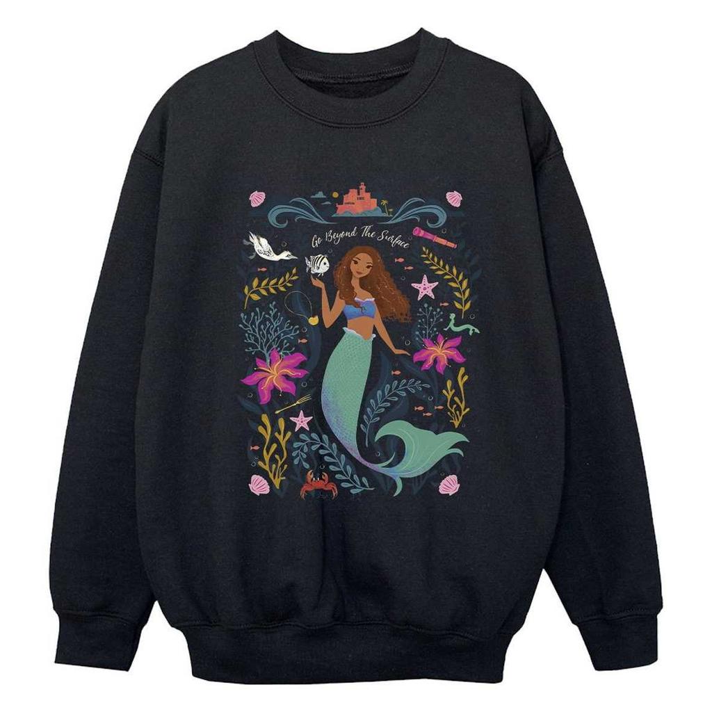 The Little Mermaid Girls Go Beyond The Surface Movie Sweatshirt