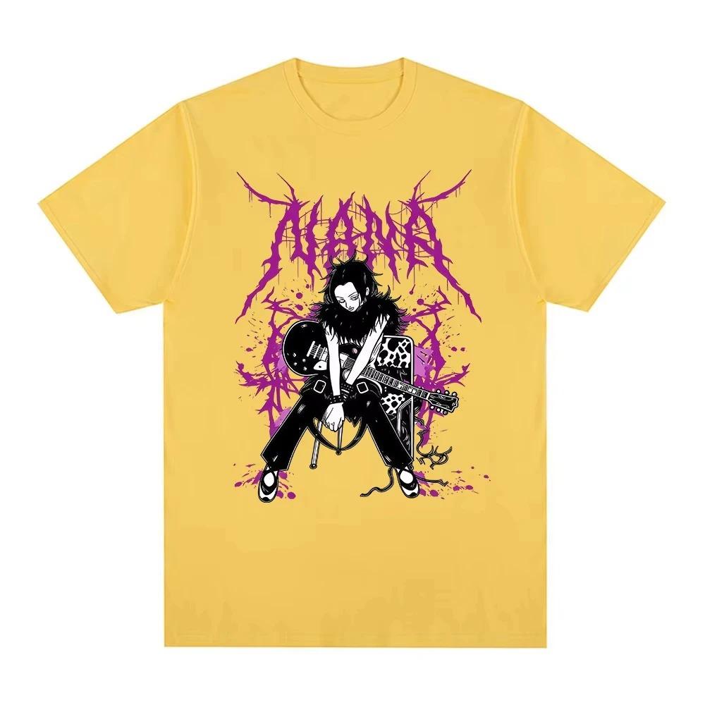 Anime Nana Osaki Černé kameny grafika Bavlna Y2k Tričko dámské Pánské Letní prodyšné Japonská Manga unisex Krátký rukáv