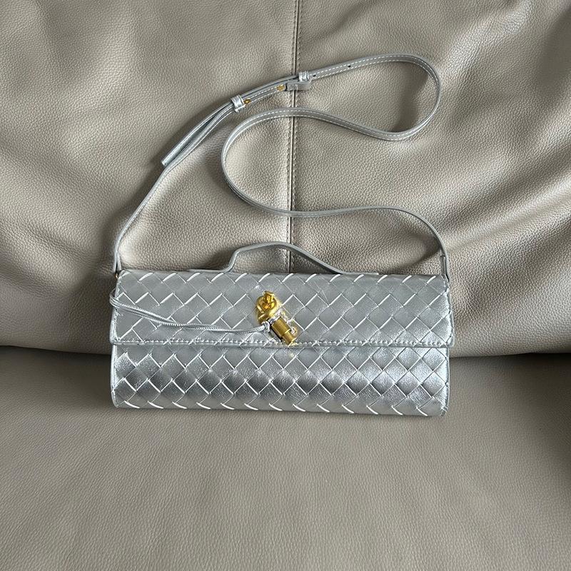 Neue Clutch handgewebte Handtasche Abendtasche Leder-Schloss-Tasche Umhängetasche Messenger Bag Damen Handtasche