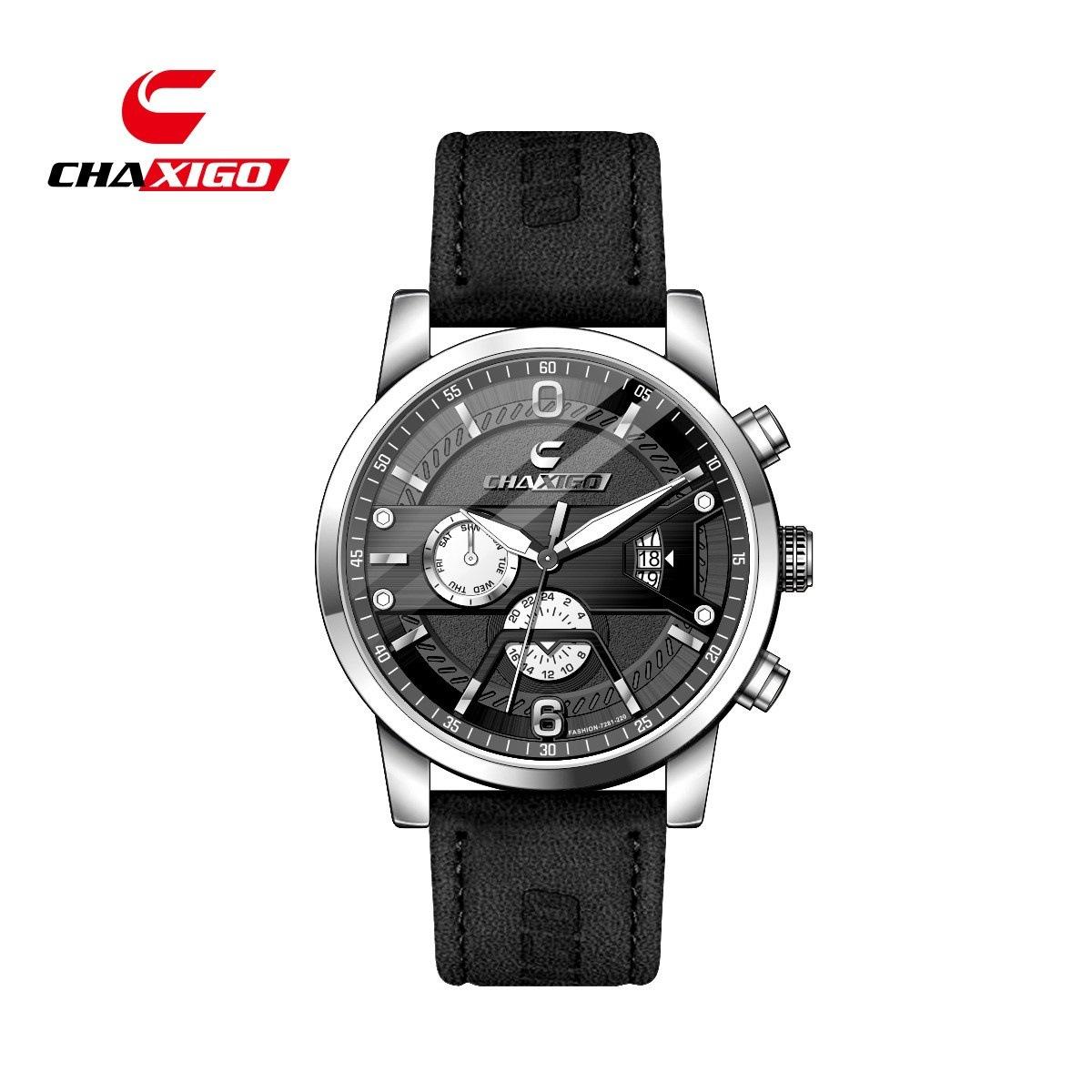 CHAXIGO мужские часы поясная модель многофункциональные кварцевые наручные часы