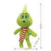 Green Shaggy Anime Figures  Christmas Decoration Green Haired Monster Figurine Adorable Plush Doll Kid Birthday Toy Gifts
