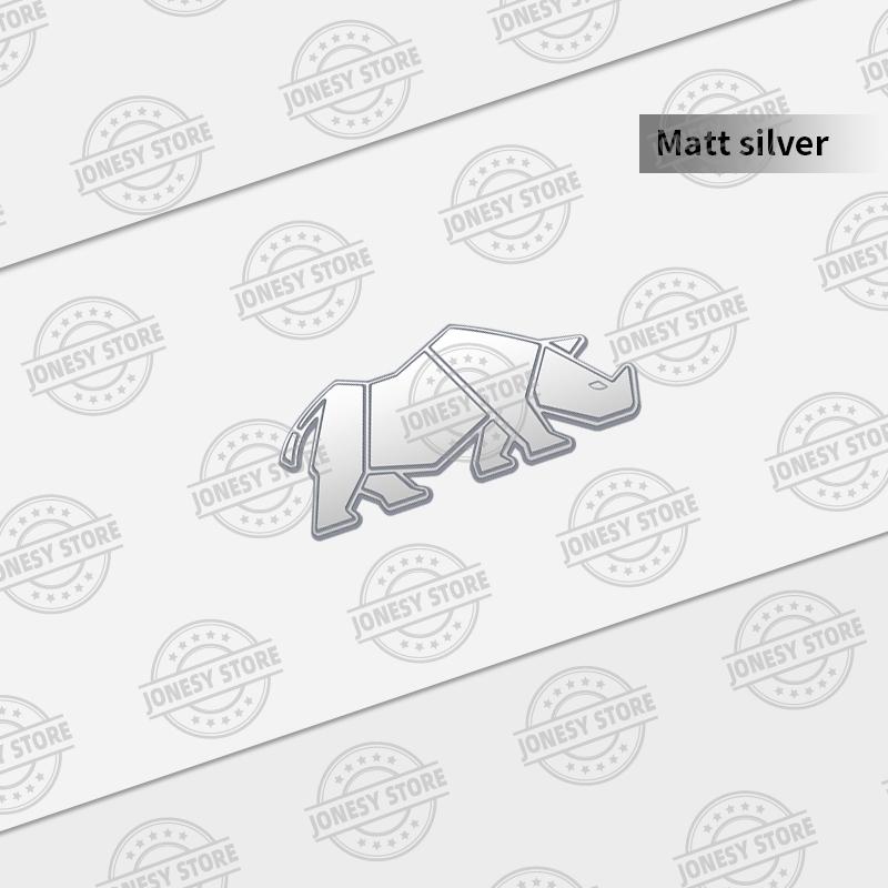Auto Metal For Rhino Rhinoceros Logo Suzuki Jimny Car Body Rear Trunk Badge Decals Personality Three-Dimensional Sticker
