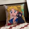 SSailor Anime MMoon Cushion Cover Reversible Soft Durable Pillow Cover Home  Car MultiScene Use for Daily Comfort