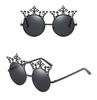 Round Retro Vintage Oversized Women Designer Sunglasses With Uv400 Mirror Lens