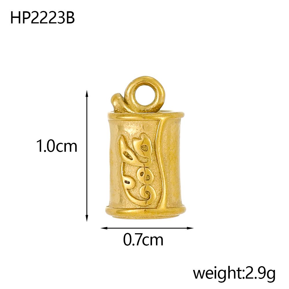CARLIDANA Stainless Steel Coffee Teapot Cup Bike Scissors Charms White Collar Leisure Series Gold Plated DIY Charm Accessories