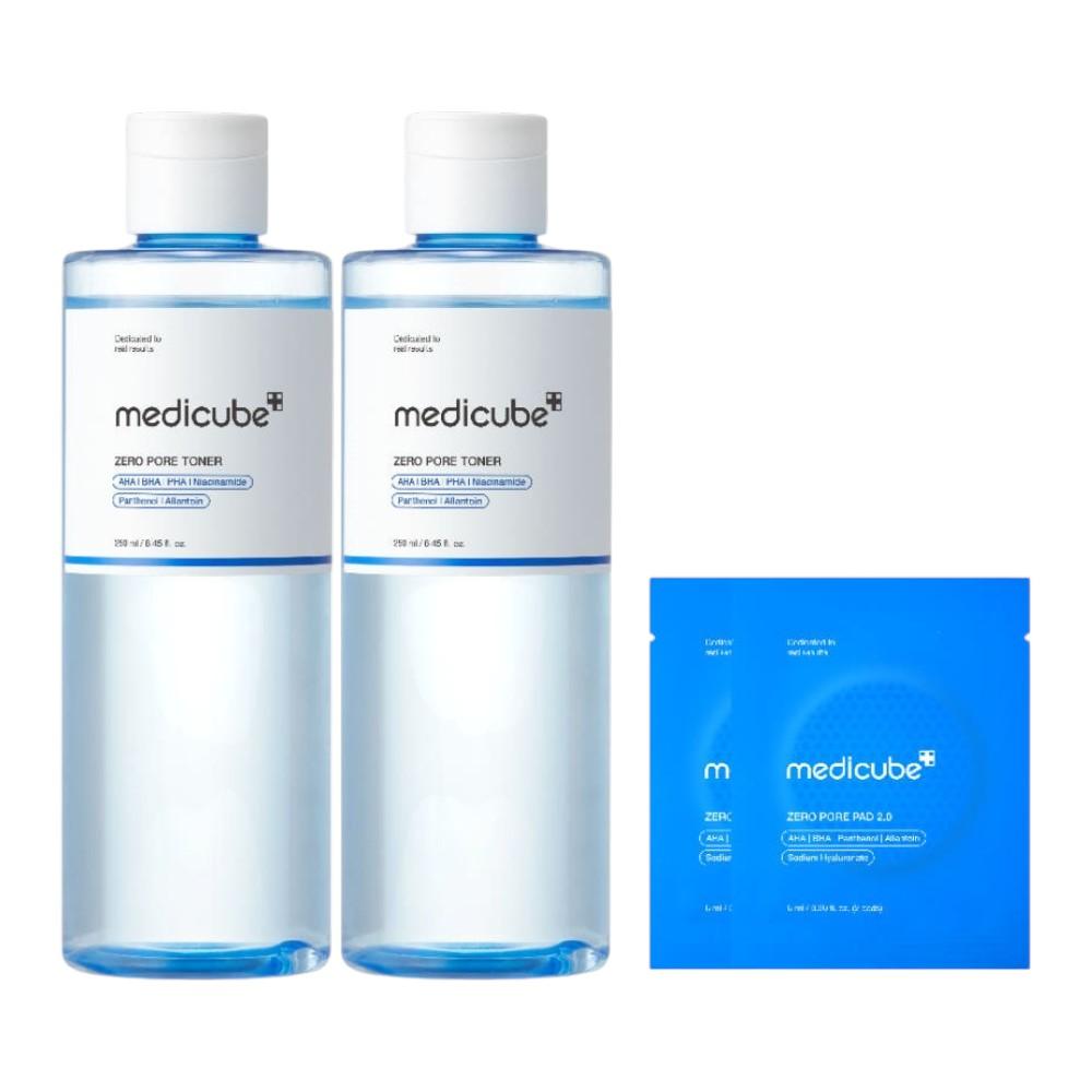 Medicube Zero Pore Toner, Pore Clarifying & Skin Texture Refining Toner, 250ml (2-Pack)