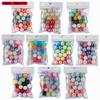 20Pcs Mix Colors 20mm Round Acrylic Beads Loose Rhinestone Bead Sugar Beads For Jewelry Making DIY Handmade Crafts Accessories