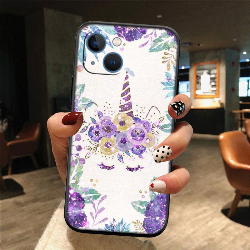IK21 Cartoon Unicorn Phone Case for OPPO A40 A60 A80 A15 A16 A16K A12 A17 A17K A54 A54S A53 A53S A55 A56 A57 A98 F23