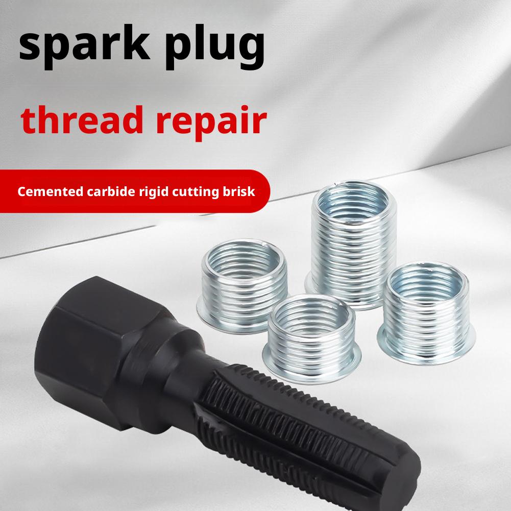 14mm Car Spark Plug Repair Tool Rethreading Helicoil Thread Repair Tool Kit Spark-plug Hole Sleeve For Repair Parts F4W7