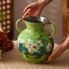Hand-Painted Jingdezhen Ceramic Vase for Flower Arrangements in Living Rooms, Hotels, and B&Bs.