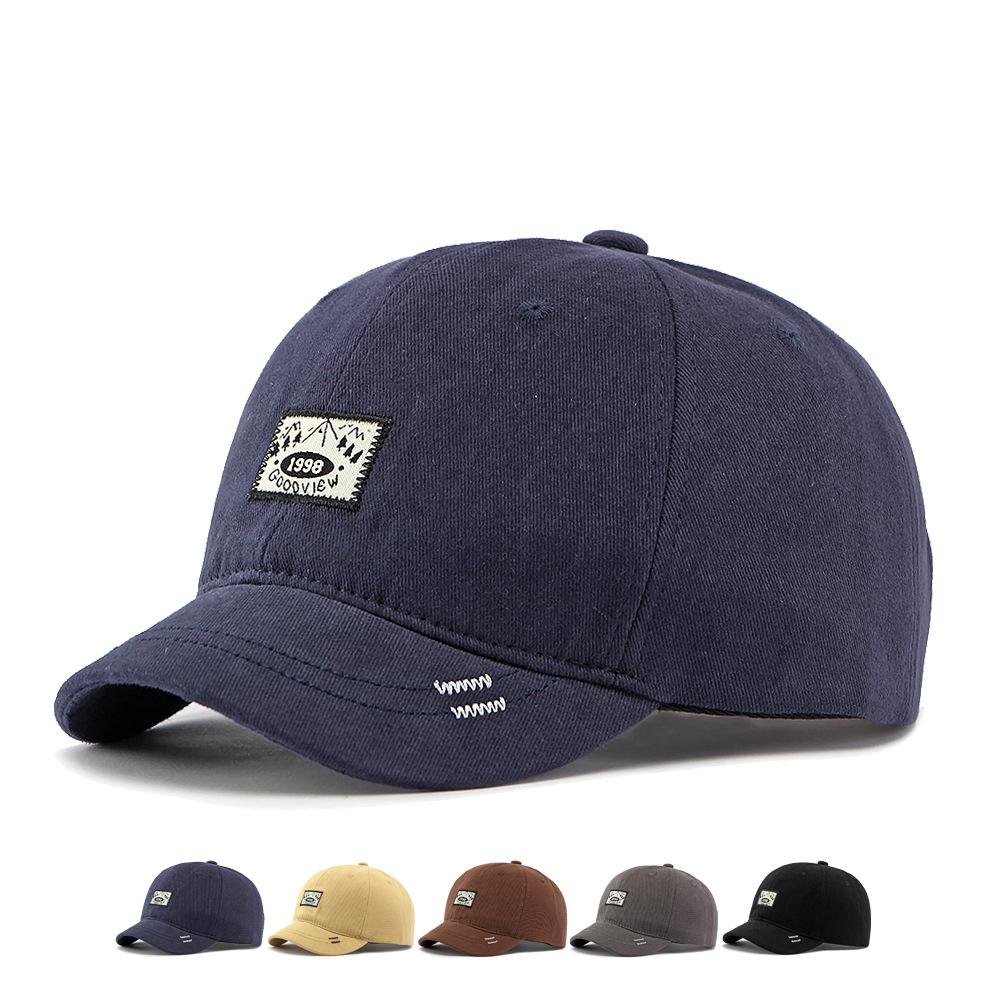 Cotton Short Brim Baseball Cap Unisex Outdoor Sunscreen Hat