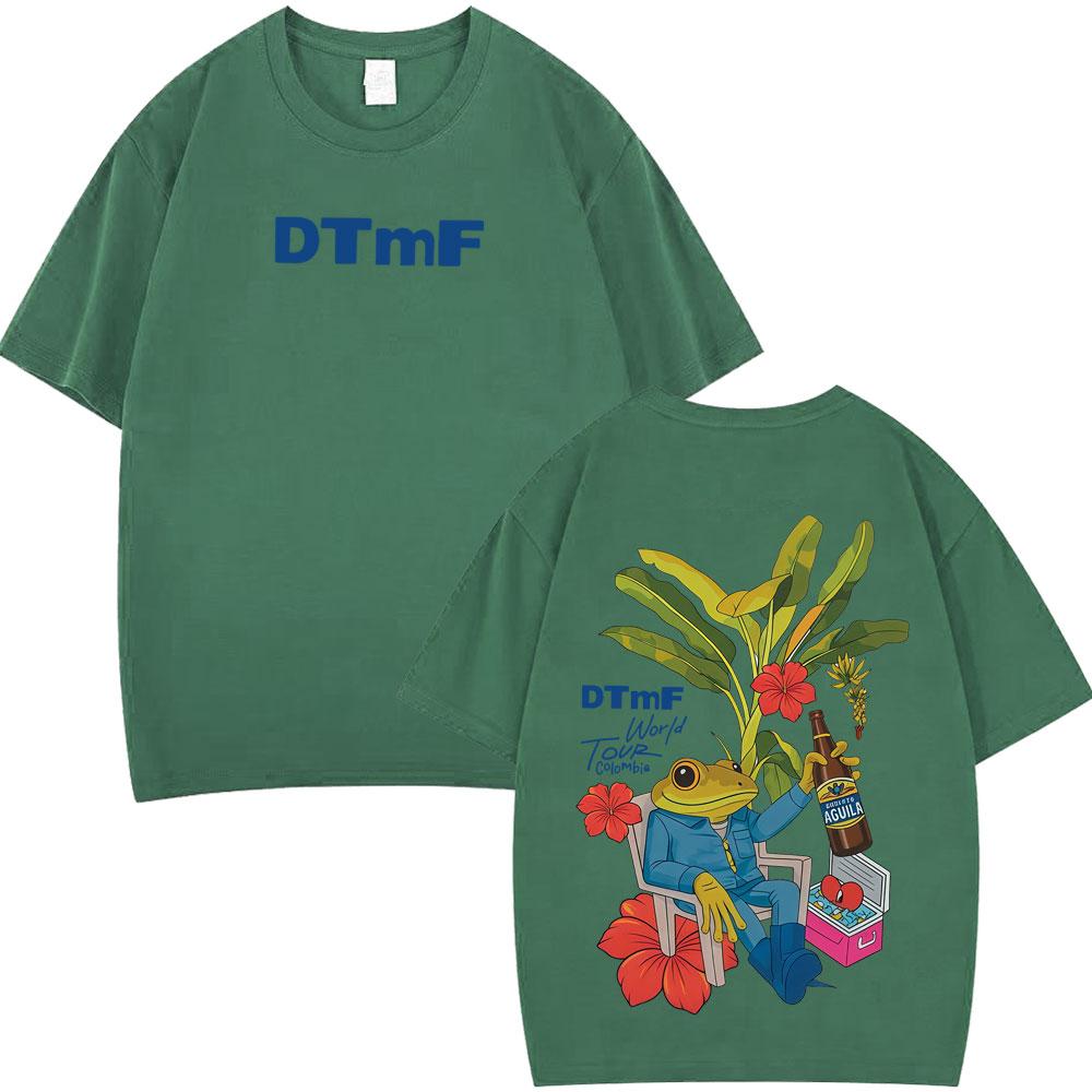 Rapper Bad Bunny Debi Tirar Mas Fotos DTMF World Tour T Shirts Mens Women Vintage Tshirt Hip Hop High Quality Loose Tshirts