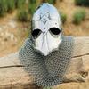 Chainmail Viking Vandal Medusa Steel Helmet Chainmail Hand Forged Armor Best Gift