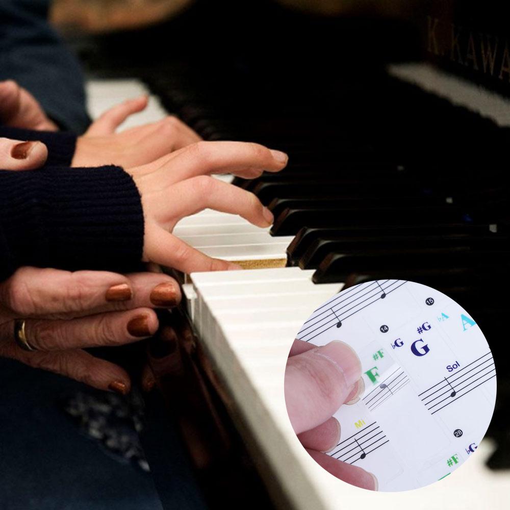 

Symbol for White Keys Adhesive Note Sticker Keys Sticker Piano Stave Note Piano Keyboard Stickers