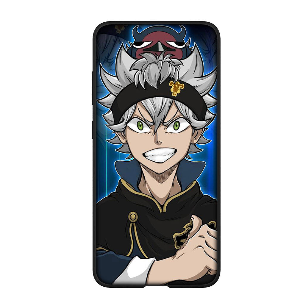 for Samsung Galaxy S25 S24 S23 S22 Ultra FE Plus A17 A37 A57 A56 A55 A06 A16 A15 A36 A26 A35 A05 A25 A54 A34 Phone Case Lovely Asta Black Clover Cover