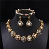 Elegant Butterfly Pearl Jewelry Set: Necklace, Earrings & Bracelet for Weddings
