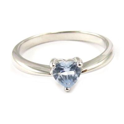 Silberring 'Love' blau