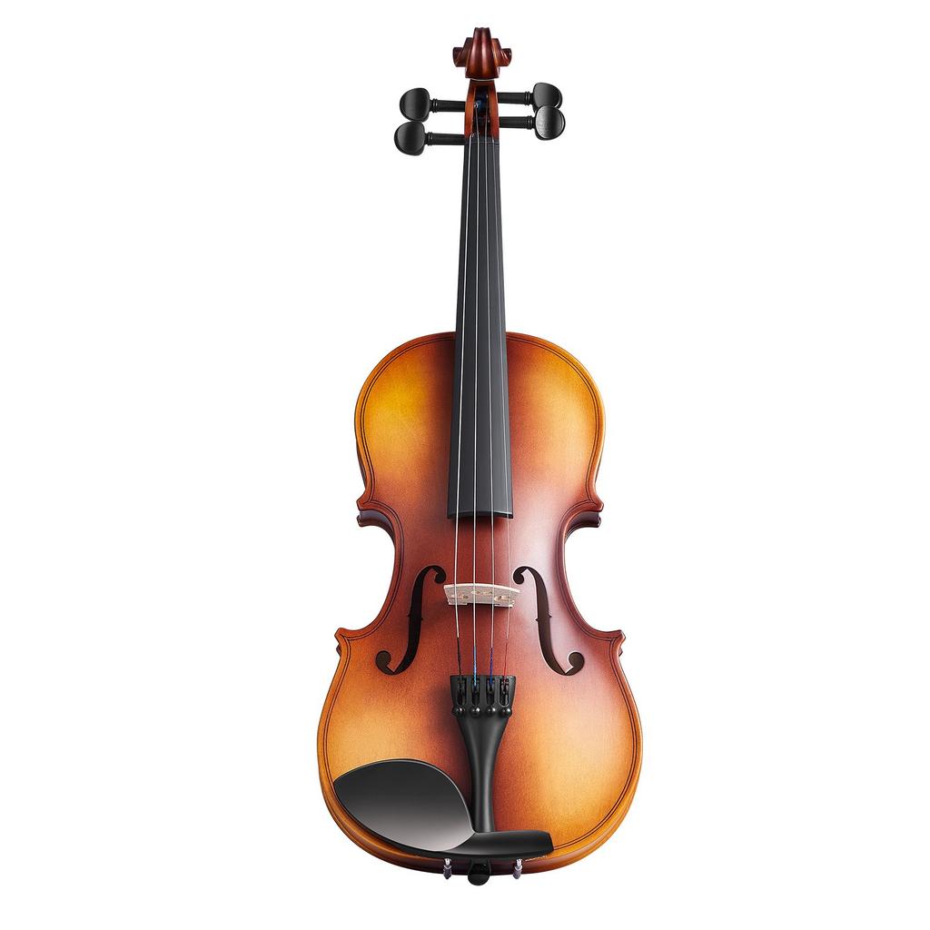 VEVOR Violin 355mm Full Size for Adults, Violin Fiddle Set for Beginners with Hard Case, Rosin, Bow, Shoulder Rest, Bridge, Tuner and Extra Strings