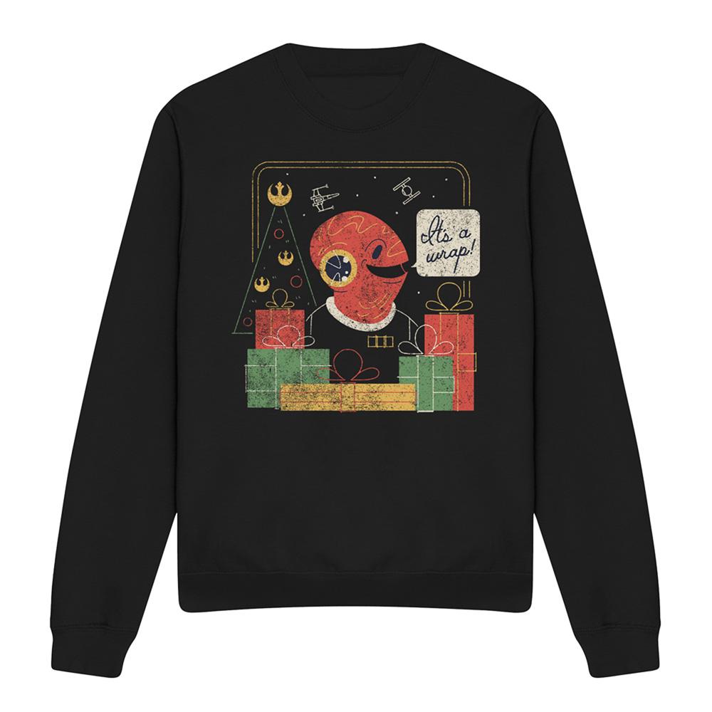 Star Wars Unisex Adult Wrap Trap Admiral Ackbar Retro Christmas Sweatshirt