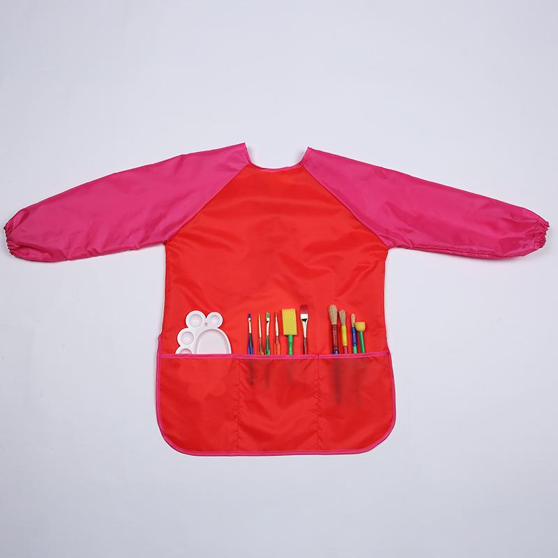 Children's Long-Sleeved Art Apron for DIY Painting & Pottery