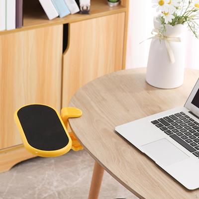 Poggiabraccio per Computer Regolabile Vassoio con Morsetto da Ufficio Rotante Ergonomico Tappetino per Mouse Supporto per Tastiera