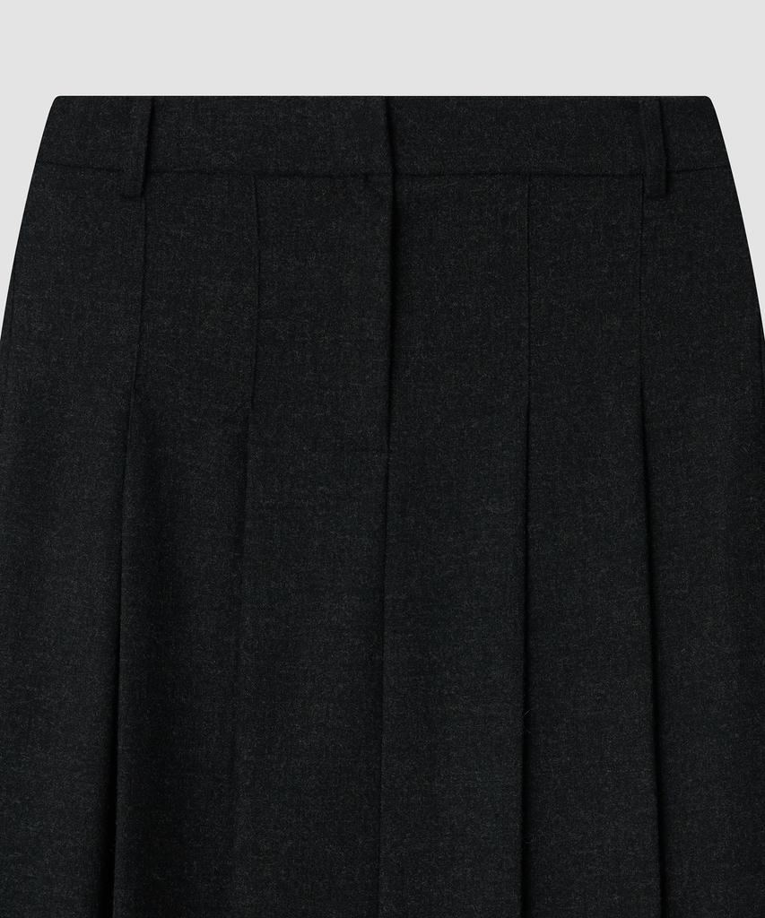 Deolil Ever Pleats Wool Skirt_Charcoal