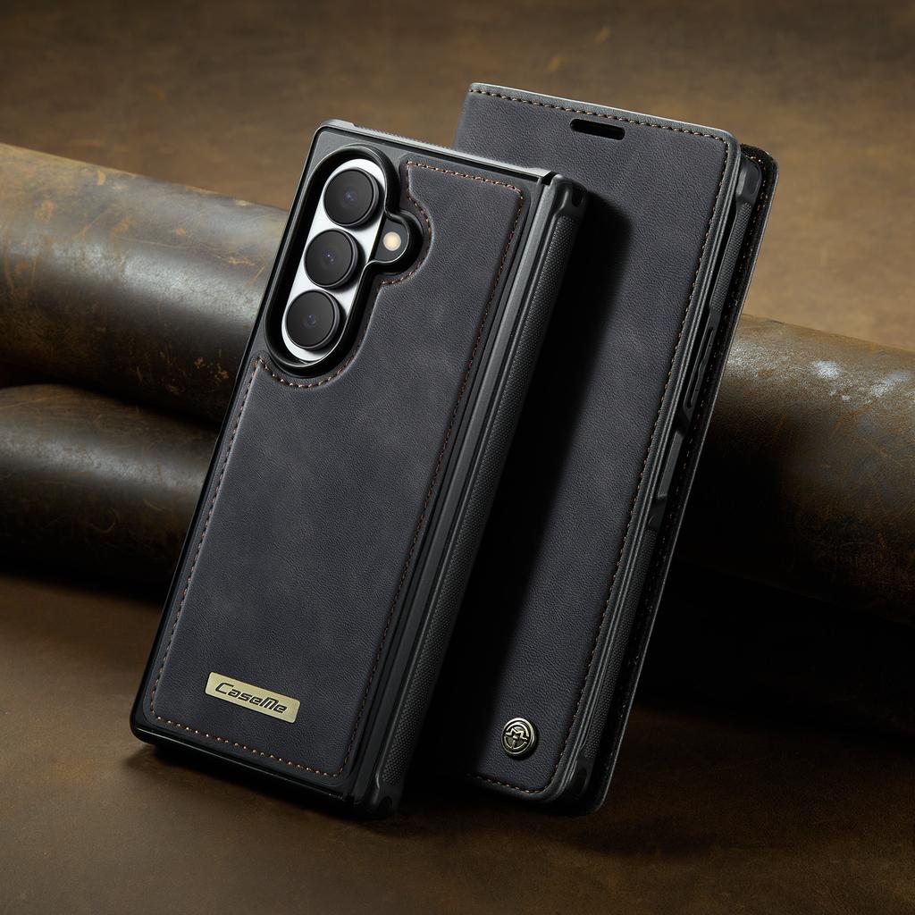 Custodia a Flip in Pelle per Samsung Galaxy Z Fold 8 Ultra Cover per Telefono con Supporto Slot per Carte e Contanti Custodia Bumper(Forte Magnete Posteriore)