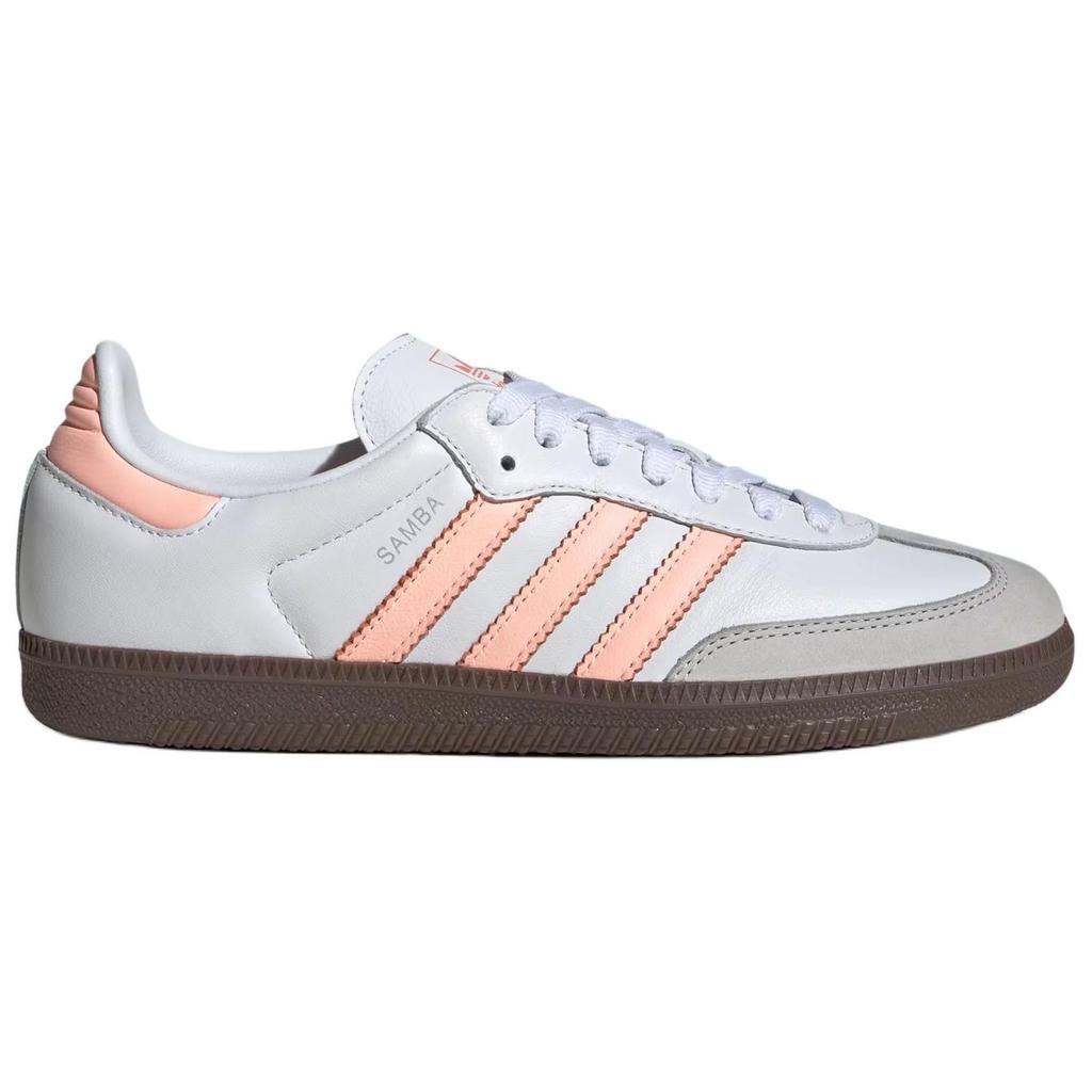 Adidas  Samba OG White Clear Orange Gum Women Sneakers Footwear-White Semi-Coral JH5687