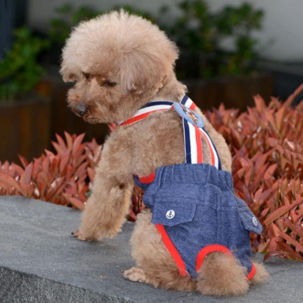 Diaper Pet Physiological Pants Underwear Cat Shorts Puppy Supplies Dog Denim Overall  Spring