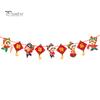 Spring Festival Banner New Year Decoration Vibrant Color Creative Shape Eco-friendly Year of The Dragon Bunting Banner Decoration Party Supplies
