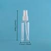 Travel Spray Bottle Set, Clear Plastic, Odorless Atomizers for Cosmetics & Liquids, Ideal for Bathroom & Makeup Storage