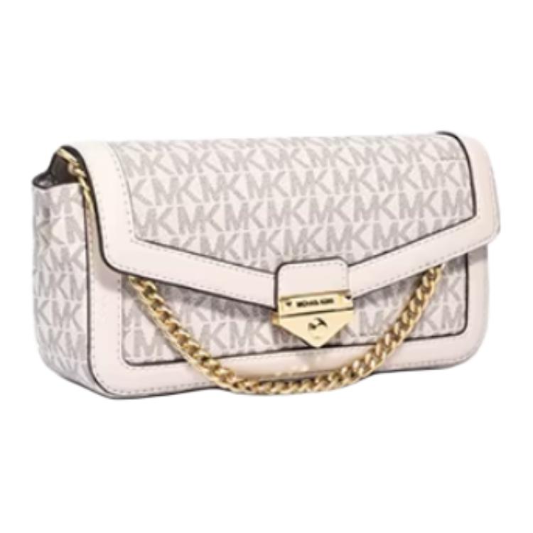 Michael Kors Soho Classic Monogram Magnetic Closure PVC Tote Bag Women tote bags Vanilla-White 35S6G1SC5B-278
