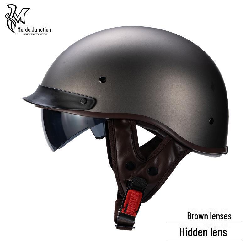 

Сертифицированный 3C ретро-мотоциклетный шлем, всесезонный, универсальный, подходит для мужчин и женщин - летний полушлем XL