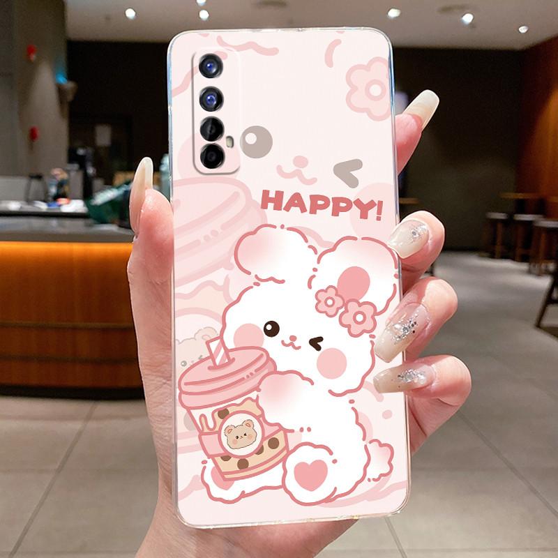 Transparent Casing For Realme 7 Case RMX2151 Luxury Dragon Cute Cool Boys Girls Soft silicone Back Cover For Realme 7 Phone Case