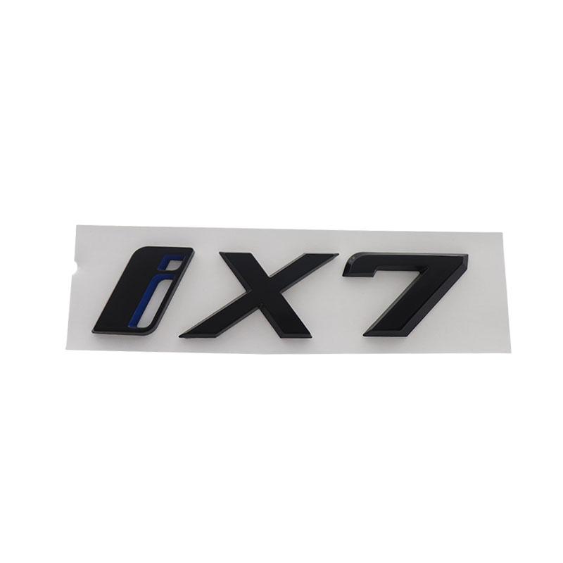 3D Premium IX7 i X7 für IX7 i X7 Elektroautos Motorhaube Kotflügel Kofferraum Heckaufkleber Emblem Abzeichen Aufkleber
