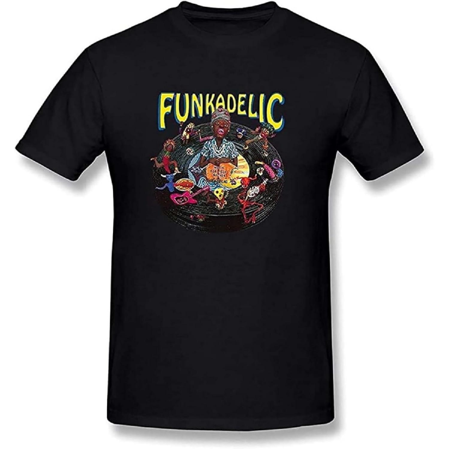 ESSERYRFG Men s Sarah Lisa Funkadelic Black T-Shirts Black S