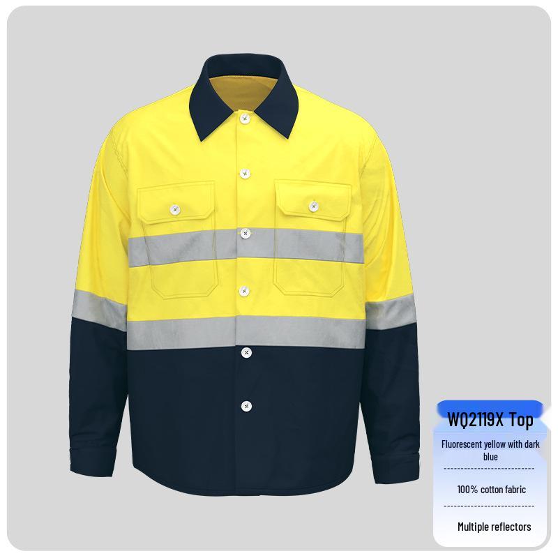 Men s Lightweight Reflective Long-Sleeve Zip Workwear L