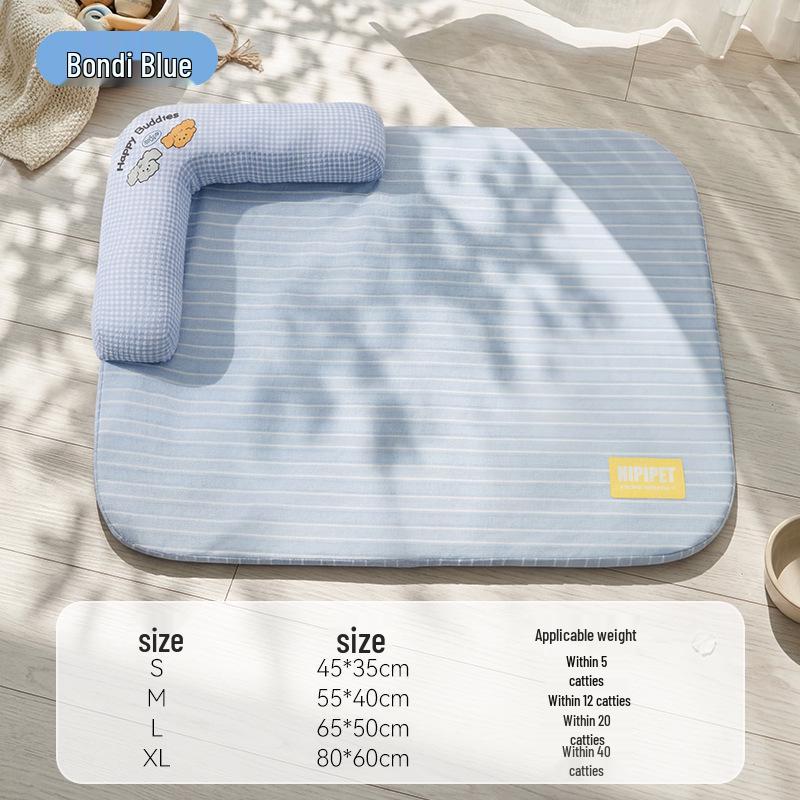Cooling Sandwich Bib Dog House with Cool Mat for Small and Medium Dogs and Cats - Spring and Summer Pet Supplies