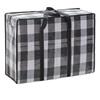 Grid Quilt Clothes Storage Bag Large Capacity Luggage Packing Bag Portable Moving Package Bag  Home