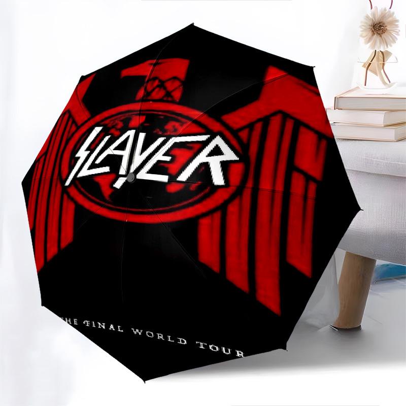 1pc SLAYER THE FINAL WORLD TOUR Automatic Open/Close Umbrella with 8-Rib Windproof Canopy10144