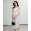 Demana White Moonlight Cotton Poplin Midi Cami Dress